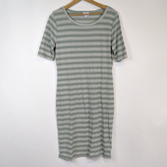 LuLaRoe Dresses & Skirts - LuLaRoe striped Julia dress LuLaRoe Dresses & Skirts - LuLaRoe striped Julia dress
